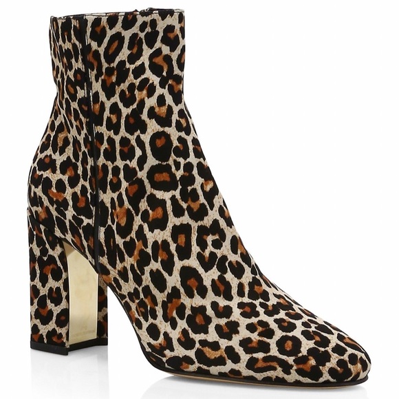NICHOLAS KIRKWOOD TEXTILE AND LEATHER LEOPARD 🐆 PRINT ANKLE BOOTS SIZE 8 1/2 - Picture 2 of 8